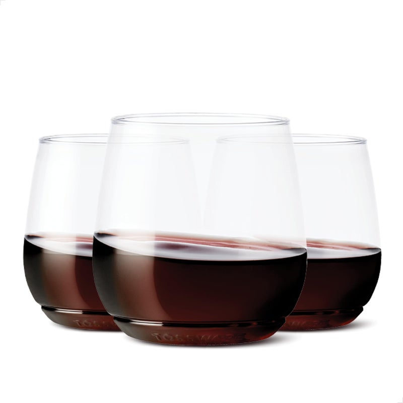 TOSSWARE POP 12oz Vino Jr Set of 12, Premium Quality, Recyclable, Unbreakable & Crystal Clear Plastic, Cocktail, 12 Count (Pack of 1), Whiskey Glasses - Image 1